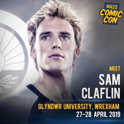 walescomiccon's tweet photo. NEW MEDIA GUEST #WCC2019 - Sam Claflin #TheHungerGames #PiratesOfTheCaribbean #PeakyBlinders #SnowWhite https://t.co/TojjH9Mjjc
