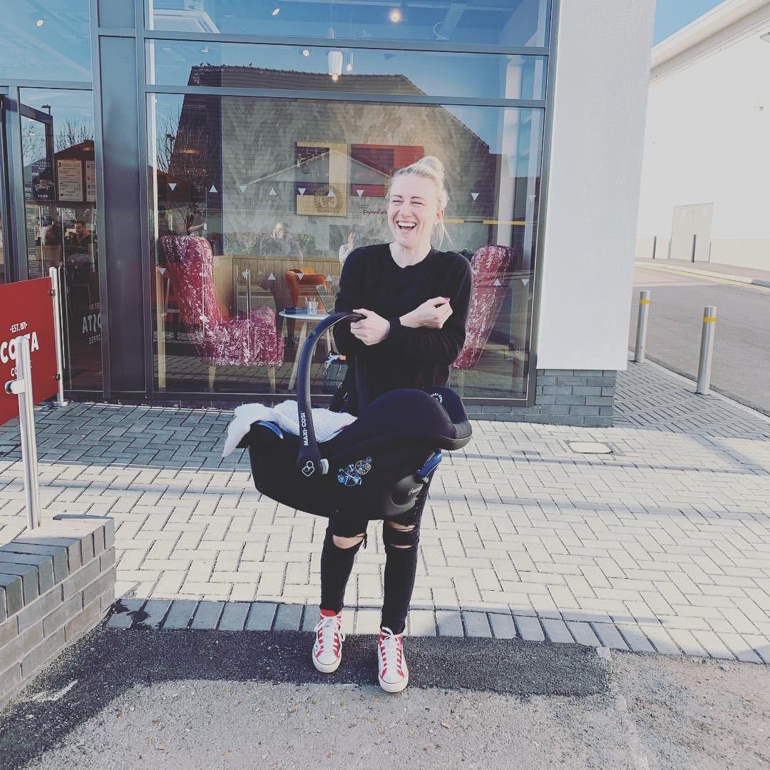 laurabassett6's tweet image. You’ll find me + my sidekick at a coffee shop or watching football somewhere! #simple #standardbehaviour 🤪