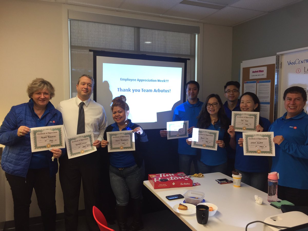 Team Arbutus - you are the best! #EmployeeAppreciation #ProudtoworkatBMO #doughnuts