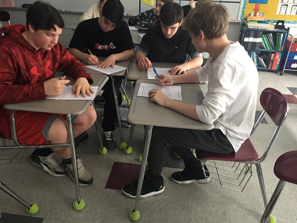 FrogsMath's tweet image. Students transacting with an article from the New York Times to find and edit the math error! #masdmath #masdproud #mmsteach