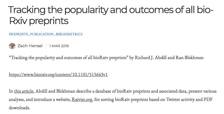 New #biOverlay: bioverlay.org/post/2019-03-t…

AE: @alchemytoday
Reviewers: <a href="/dhimmel/">Daniel Himmelstein</a> &amp; <a href="/drdevangm/">Devang Mehta 🌱👨🏽‍🔬🧬</a> 

Preprint: biorxiv.org/content/10.110…