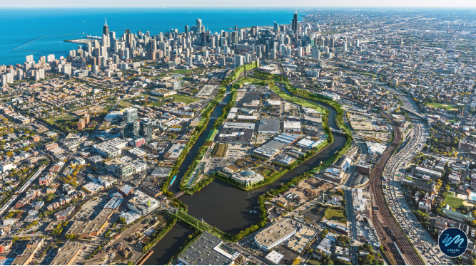 _atalliance's tweet photo. The Wild Mile will add vibrant green space along the North Branch of the Chicago River, creating a dynamic experience for people walking, biking and running on a continuous river trail. #walkchi #bikechi
@1NearNorth @UrbanRiv @ChicagoDPD @SOM_Design
https://t.co/NQPgeJx46X https://t.co/RbVFViWuNp