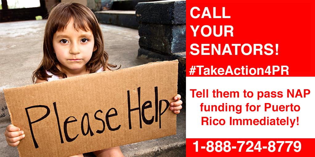 HispanicFed's tweet photo. TAKE ACTION! Help us ensure #PuertoRico’s most vulnerable don’t go hungry. Tell your senators to support $600 million in increased funding for Puerto Rico’s Nutrition Assistance Program.#Food4PR #TakeAction4PR https://t.co/pARFR3H81Y