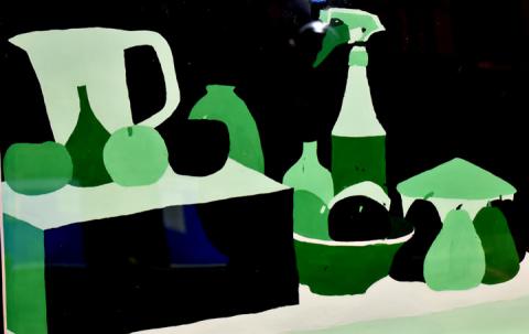 AdaIcon's tweet photo. Kylie Colwell, Ada High School sophomore, created this green, modern still life. It is among art works by AHS artists on exhibit currently in the Ada Public Library! https://t.co/w9hzIR2riI
#adaicon #adaohio #modernart #highschool #AHS #publiclibrary #whereadagetsitsnews https://t.co/vy7W5zP659