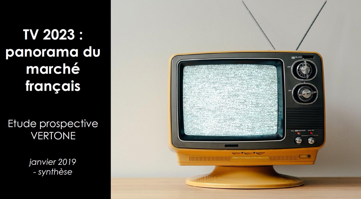 VertoneConseil's tweet photo. [Etude VERTONE] Face à un secteur télévisuel français en pleine mutation, l’équipe #media VERTONE a mené une étude prospective sur l'évolution de l'industrie à moyen-terme : https://t.co/R1KJ0HPPjZ  👍🏼📺

#vertone #media #tv #etude #insights #futureofTV https://t.co/N0T1f8QLOP