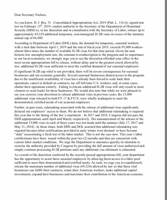 pobrienhpgcc's tweet image. Please @robportman and @RepBradWenstrup please sign the letter circulating today urging @SecNielsen to release the remaining H2-b work visas #SAVEH2B #seasonalworkers