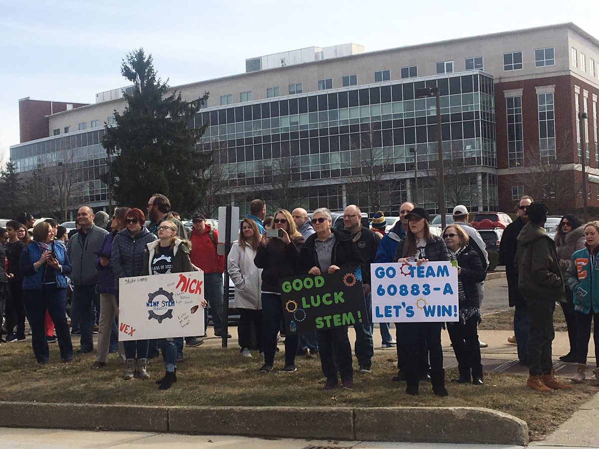 Good luck to our robotics team as they head to state! <a href="/akronschools/">Akron Public Schools</a>