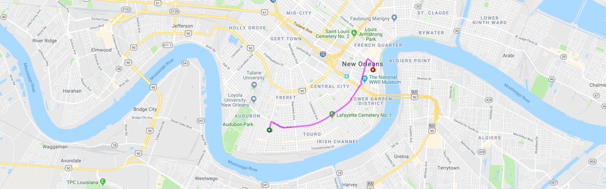 The #KreweOfHermes #KreweOfDEtat and #KreweOfMorpheus roll tonight on the uptown route starting at 5:30pm. Check out the route and other information here: buff.ly/2TY0rM5 #InterConNOLA #HappyMardiGras