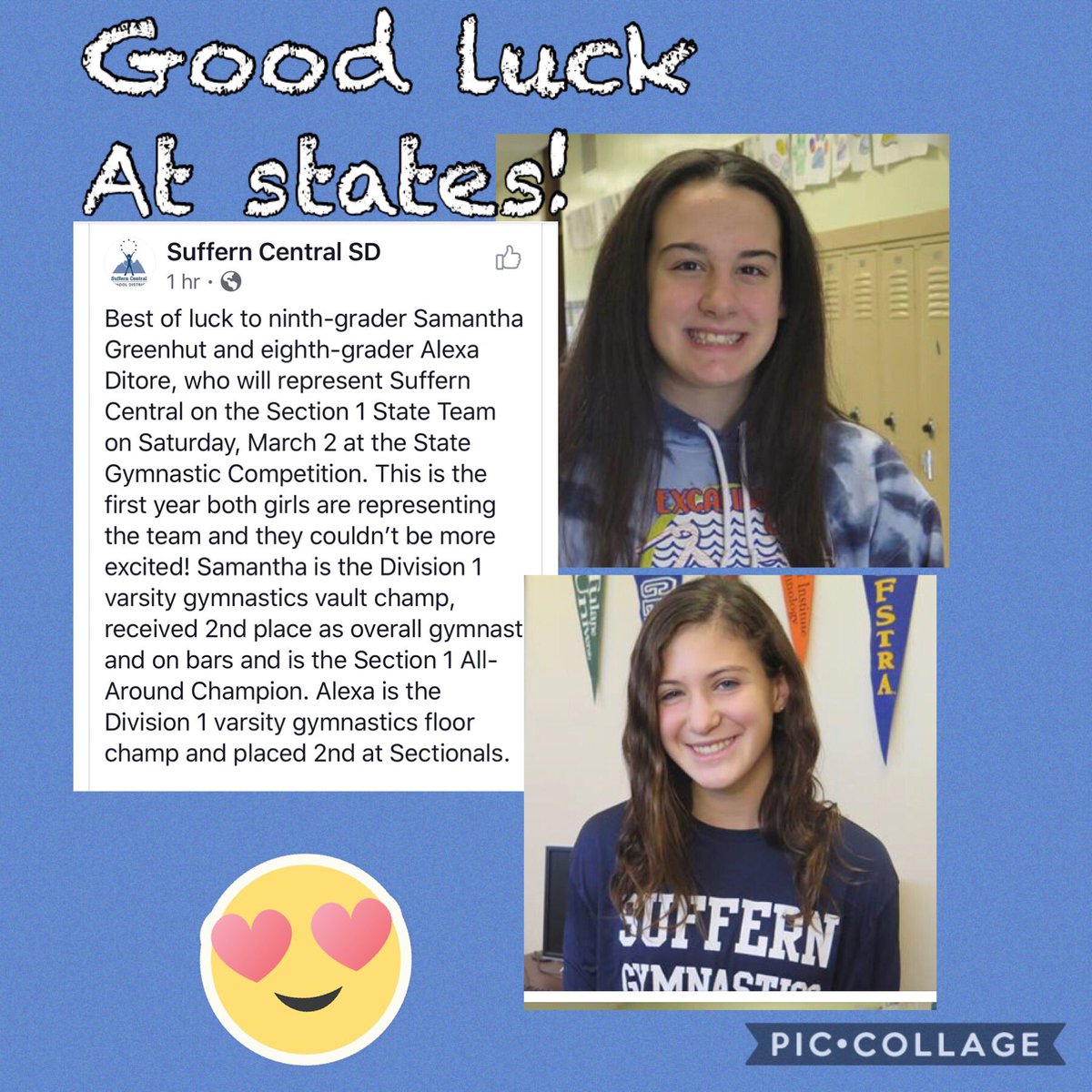 lhansell's tweet photo. Good luck to Samantha Greenhut and Alexa Ditore at the NY State High School Championships this weekend.! #MountiePride @SuffernSports https://t.co/k3p23RTlVK