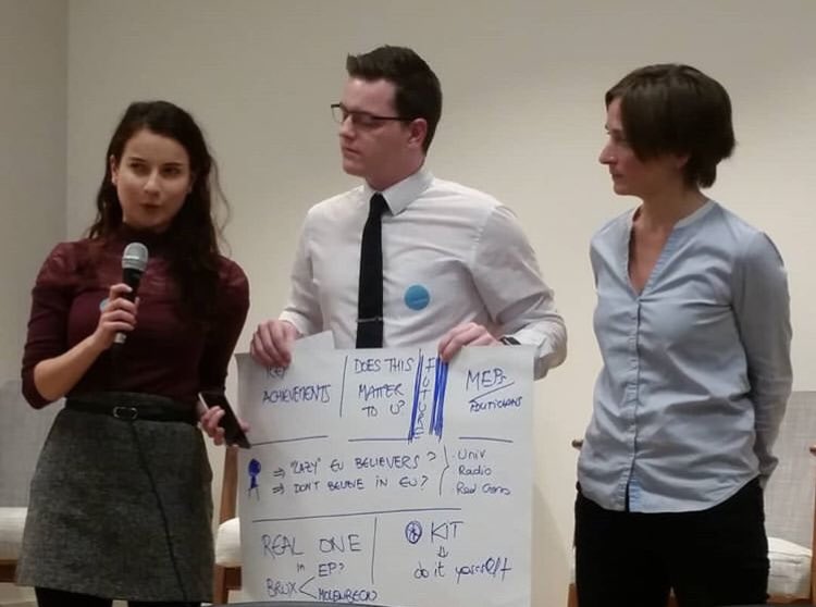 EuropeanFutureF's tweet photo. Lots to think about after the latest #TTIV workshop! What future lies ahead for the European Parliament?
#thistimeimvoting #epelections #EuropeanElections #europeanunion https://t.co/dNU9OpwTK8