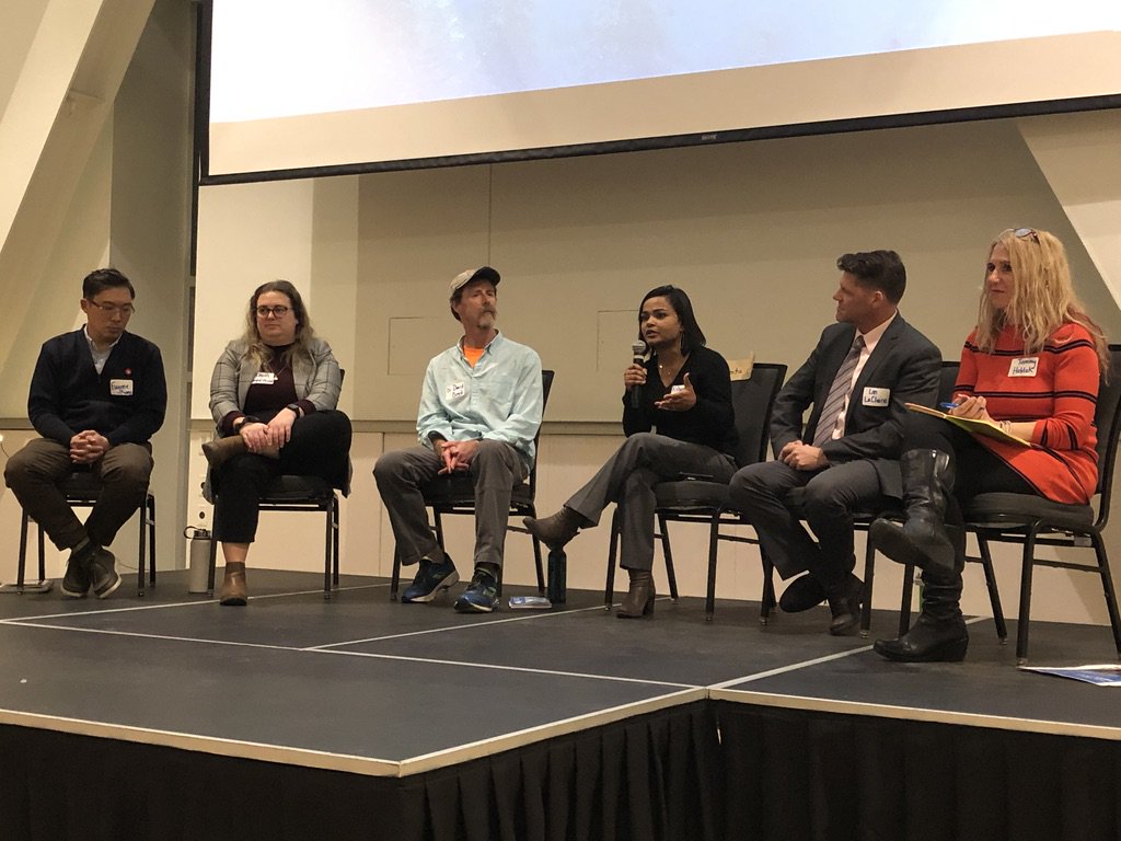 🌍♻️📚"Intersectionality is the only way we're going to achieve something as ambitious as these goals." On Wednesday night <a href="/bccic/">BCCIC</a> and <a href="/sdgmap/">BCCIC SDG Movement Map</a> took part in a panel discussion organized by @ubcsustainability on how to integrate sustainability into your career. <a href="/WCELaw/">West Coast Environmental Law</a> #SDGs