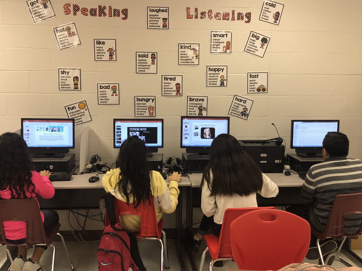 Researching information on our favorite authors and creating a power point presention. #hittingall4domains