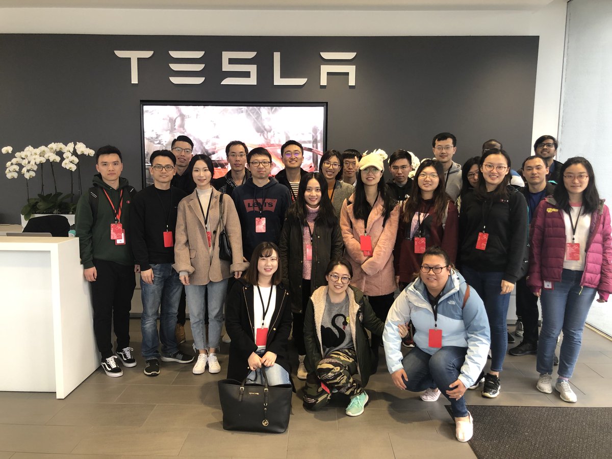 NortheasternCOE's tweet photo. Northeastern COE Information Systems students from the Silicon Valley regional campus toured the Tesla headquarters and met with a team of engineers, giving the students an opportunity to bridge a relationship with a leading industry partner.
#nucoe #engineering #nuexperience https://t.co/rqEOVuRQzp