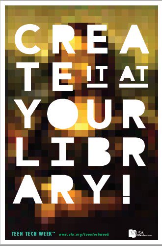 We're revamping Teen Tech Week, but you can still celebrate! Check out the evergreen poster and bookmark downloads so you can celebrate whenever you want! ow.ly/UJbC50kyB7g #TTW