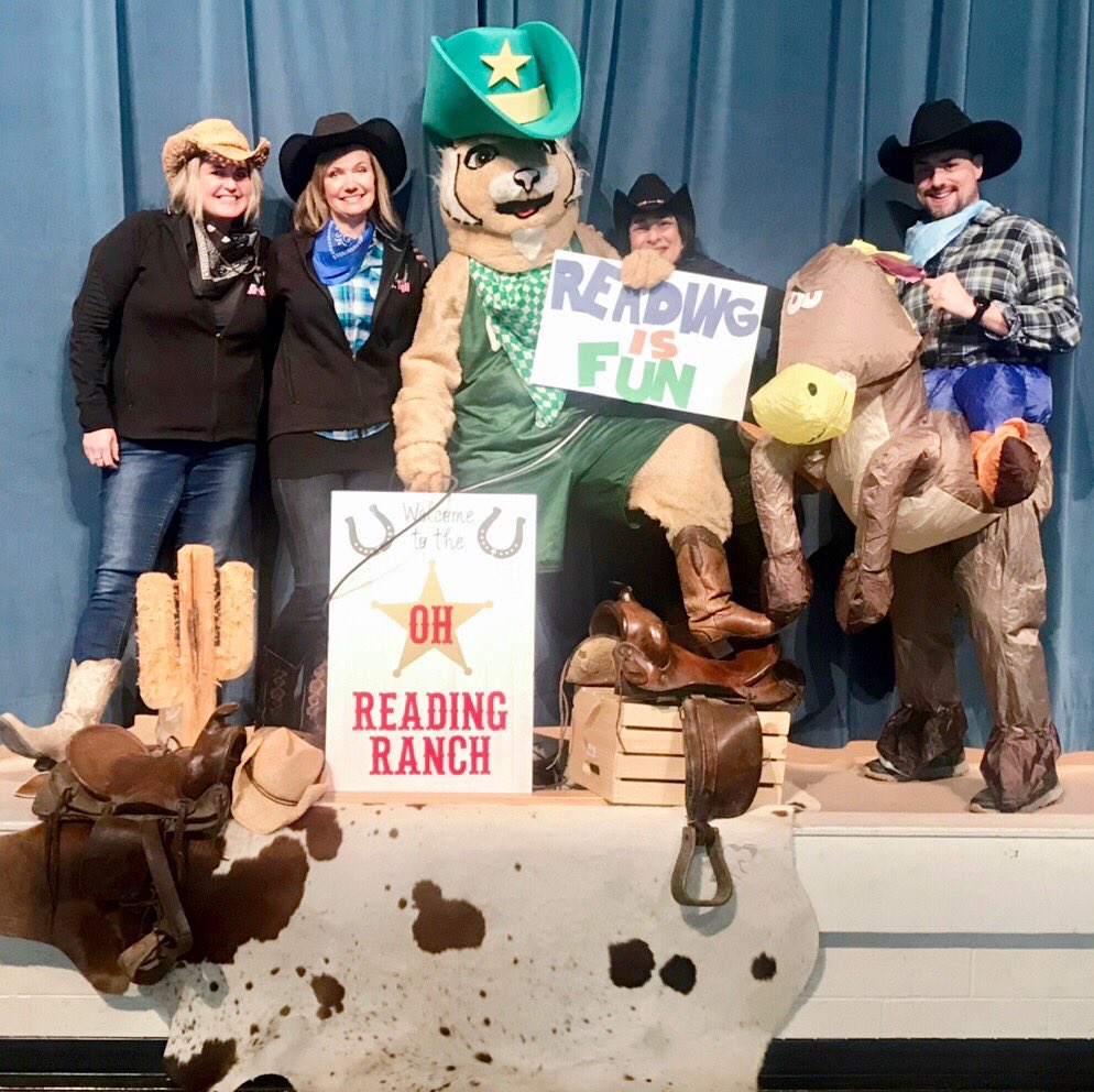 CherylRingold's tweet photo. The Reading Ranch is open at OH.... kicking off March is Reading Month!  #novipride #ohhasthebeststaff @NoviAcademics @docsmatthews @mrsegli @ConallWalsh @melissa_israel3 https://t.co/D9vQpZUApa