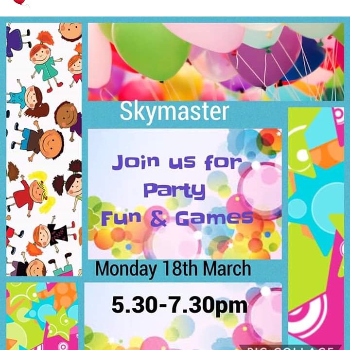 upartypeople's tweet photo. Lots on! :D Hope to see you all.
Big thank you to The Bay Horse Pub in Ashton, Black Bull St Helens and Skymaster Warrington for supporting us and booking us for their children's events :D
Check out our upcoming party dates with them!
#partydates #childrensparty https://t.co/nJPmxPebyh