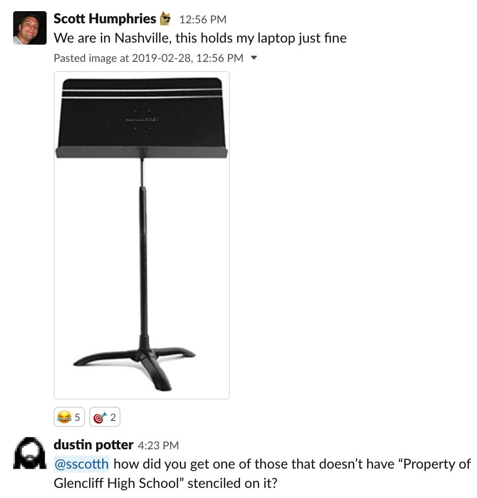 danielleradkins's tweet photo. who needs a standing desk when you've got one of these? my favorite #nashville #developer thing to have happened this week. @sscotth https://t.co/EjmC1eCSdv