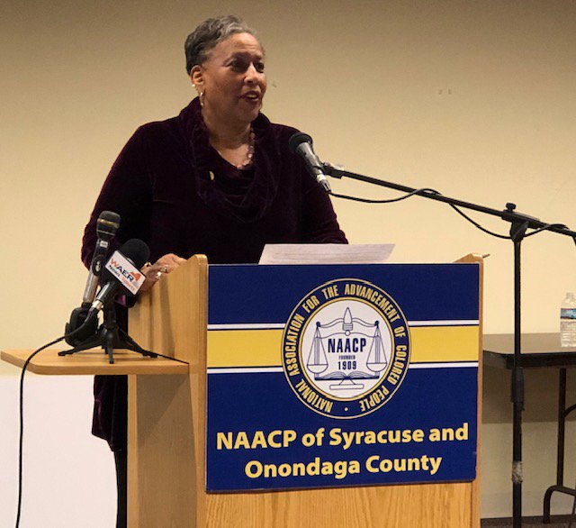 waer883's tweet photo. NAACP of Syracuse &amp; Onondaga County ready to work in 6 ‘game changing’ issues in our community. Committees ready to work in economic stability, healthcare equality, and creating positive futures for youth. More from President Linda Brown Robinson today at 5:44 pm on 88.3 FM https://t.co/55dbZyYZfw