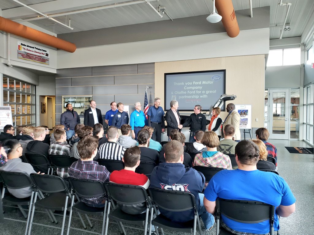 Mrs. Hopson (@mrs_hopson) on Twitter photo Olathe Ford is the Sponsoring Dealership of the 2014 Ford Focus that Ford Motor Company has donated to our <a href="/OATCRoadrunners/">Olathe Advanced Technical Center</a> Auto Tech program to enhance the online teacher & student training, internships, and our <a href="/olatheschools/">Olathe Public Schools</a> Advisory Board. Olathe Ford is the Sponsoring Dealership of the 2014 Ford Focus that Ford Motor Company has donated to our <a href="/OATCRoadrunners/">Olathe Advanced Technical Center</a> Auto Tech program to enhance the online teacher & student training, internships, and our <a href="/olatheschools/">Olathe Public Schools</a> Advisory Board.