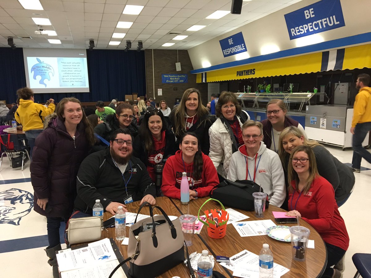 D61EJH's tweet photo. EJH Staff collaborating with educators from across DuPage County! @dupageedcamp #DuPageMiddleEd https://t.co/FbXiCen6gV
