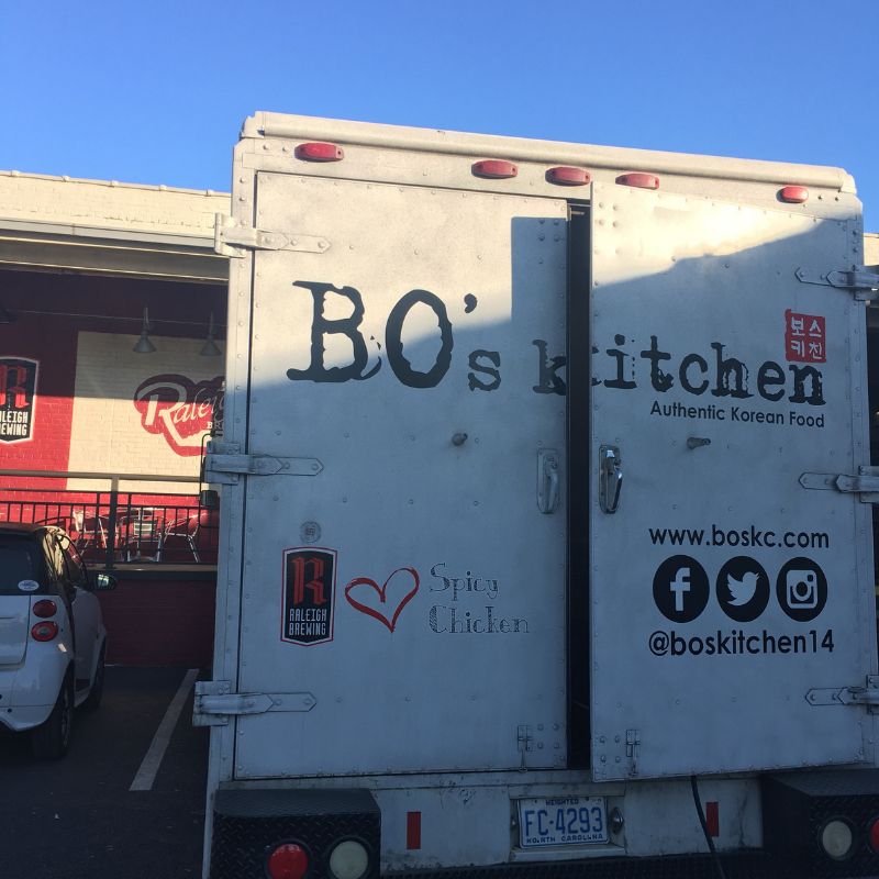 RaleighBrewing's tweet photo. You aren't seeing double! Bo is back again 
tonight from 6-9 pm for another round of Korean BBQ! Try the steak bowl with a pint of Toll, delicious! #BosKitchen #tapthecapital https://t.co/O7lO44Q6V3