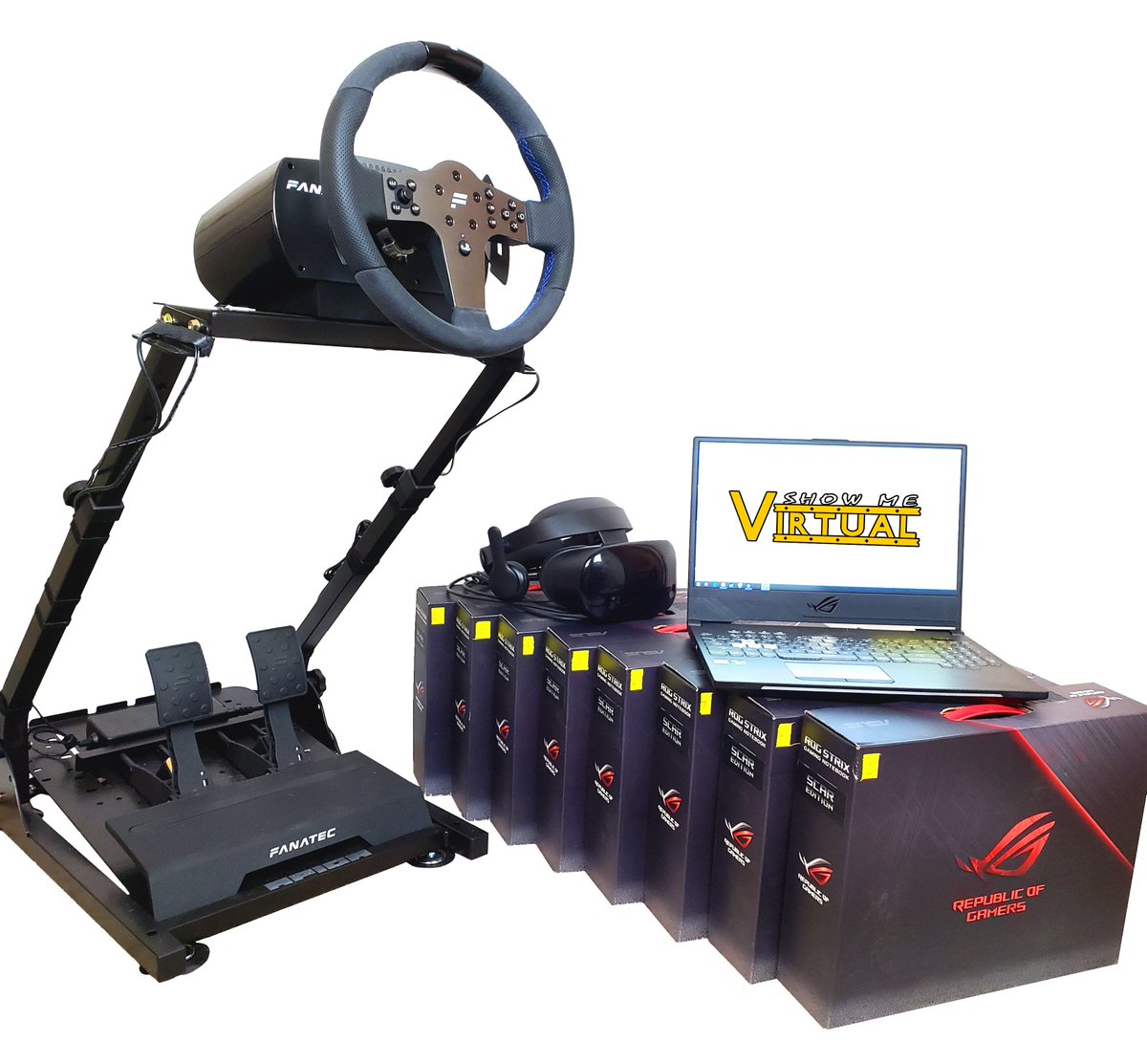 ShowMeVirtual's tweet image. Have you ever been jealous of a computer? These computers are getting to tour more of North America this year than most people will in their whole lives.  What a ride...

#virtualreality #madewithunity #VR #indiedev #simracing #racing #activation @ASUS_ROG @SamsungUS @fanatec