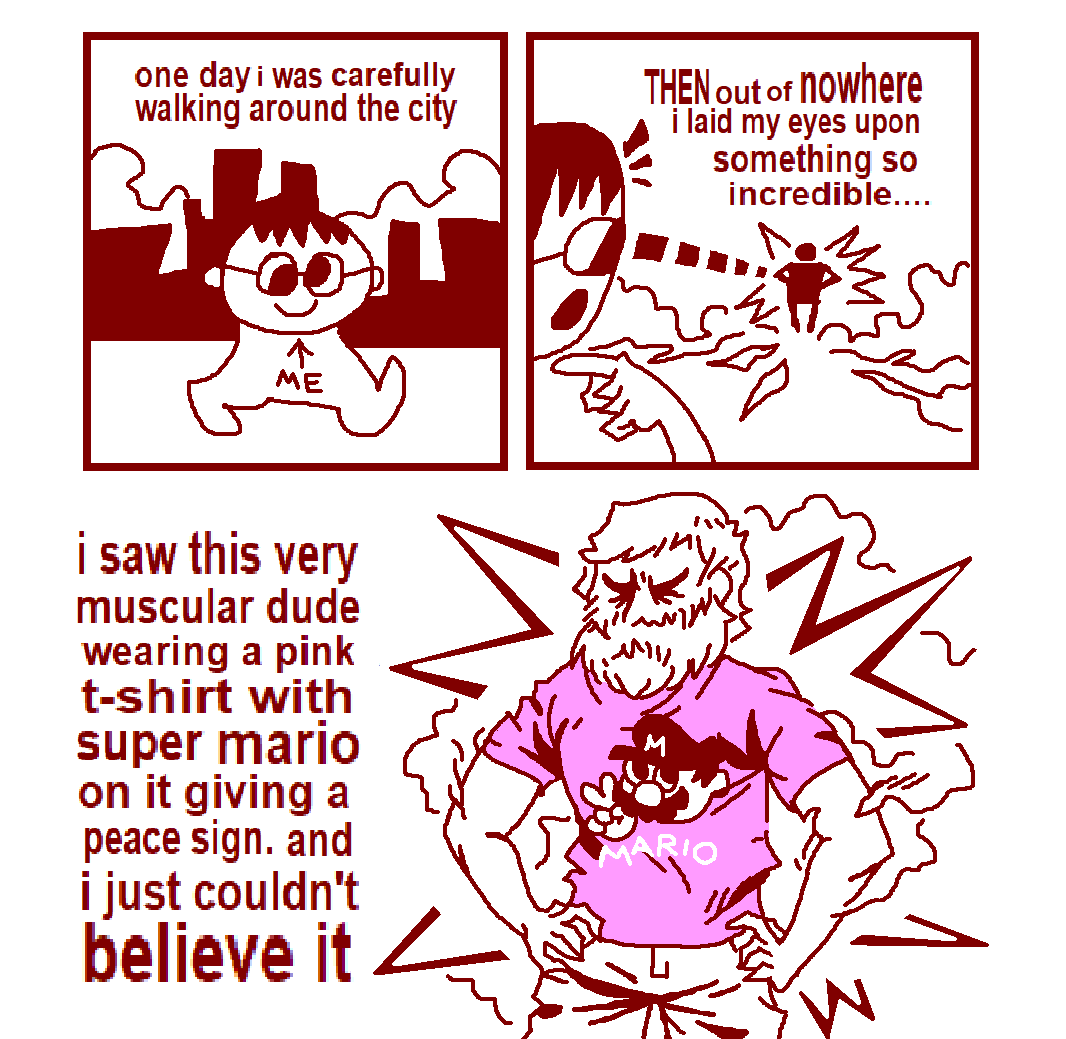 videosgame t-shirt comix (based on a true story) 