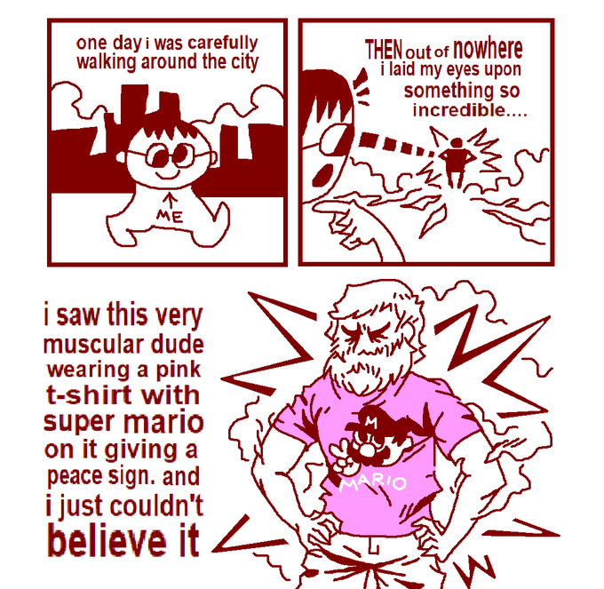 videosgame t-shirt comix (based on a true story) 