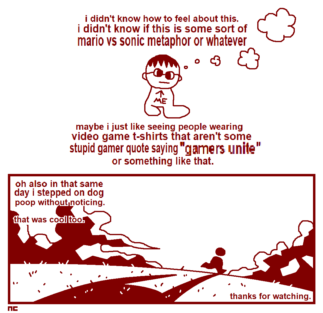 videosgame t-shirt comix (based on a true story) 