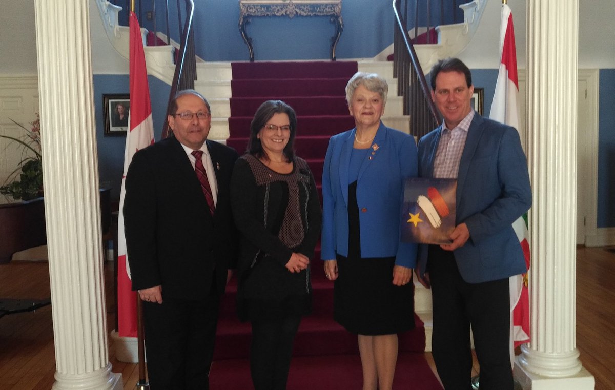 A great privilege to be on hand for the official opening of the Rendez-vous de la Francophonie 2019 today at Government House, along with Lieutenant Governor H. Antoinette Perry, Minister <a href="/SonnyGallant/">Sonny Gallant</a> &amp; Colleen Soltermann. #PEI #CelebrateCulture #Diversity