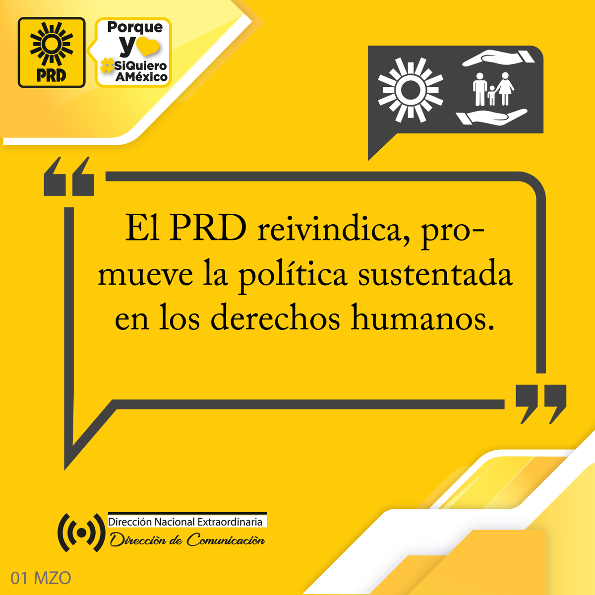 PRDMexico's tweet photo. El #PRD reivindica, promueve y practica la dimensión ética de la política sustentada en los derechos humanos, los valores del pensamiento crítico, el compromiso democrático y la vocación social.
Porque yo #SiQuieroAMéxico https://t.co/aTZEIs1ZT6
