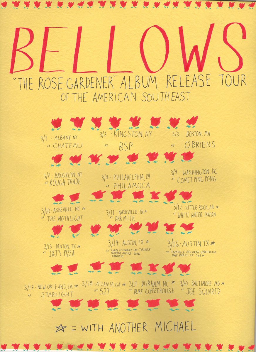 safari_room's tweet photo. Playing on 3/11 with #bellows, #anothermichael & #katykirby @ #drkmttr! Mark your calendars for 8pm and we will SEE YOU THERE. 🌹
#livemusicnashville #indierock #newmusic #tour #sxsw https://t.co/gjJSJbq9AD