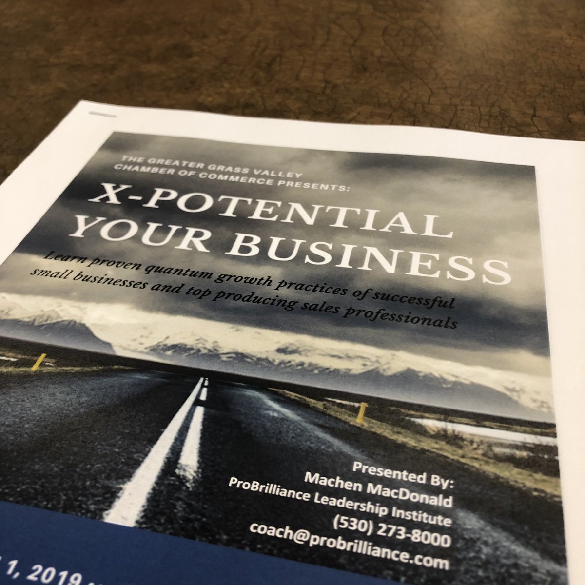hatchsteph's tweet photo. I’m at a really cool course taught by the inimitable @MachenMacDonald, who teaches #business owners how to maximize their potential. Follow Machen for more insights. #xpotential https://t.co/prSjj0QOkB