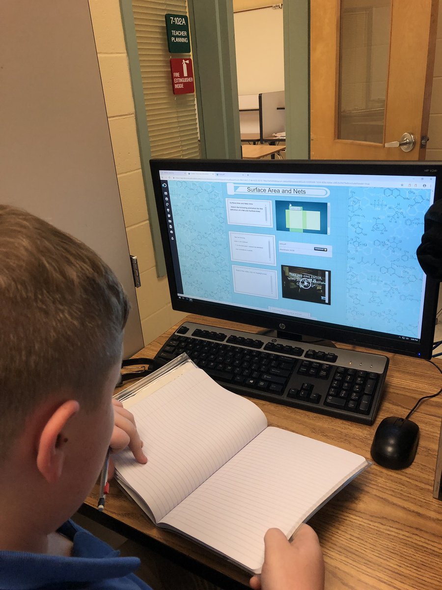 MrsOlson6's tweet photo. Cambridge worked with Nets and Surface Area Intro in the Lab today :-) @CorkscrewMiddle https://t.co/MDVbq50K2e