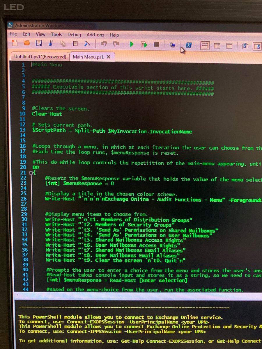 datalore_tv's tweet image. My Friday nights... #powershell #powershellise #office365