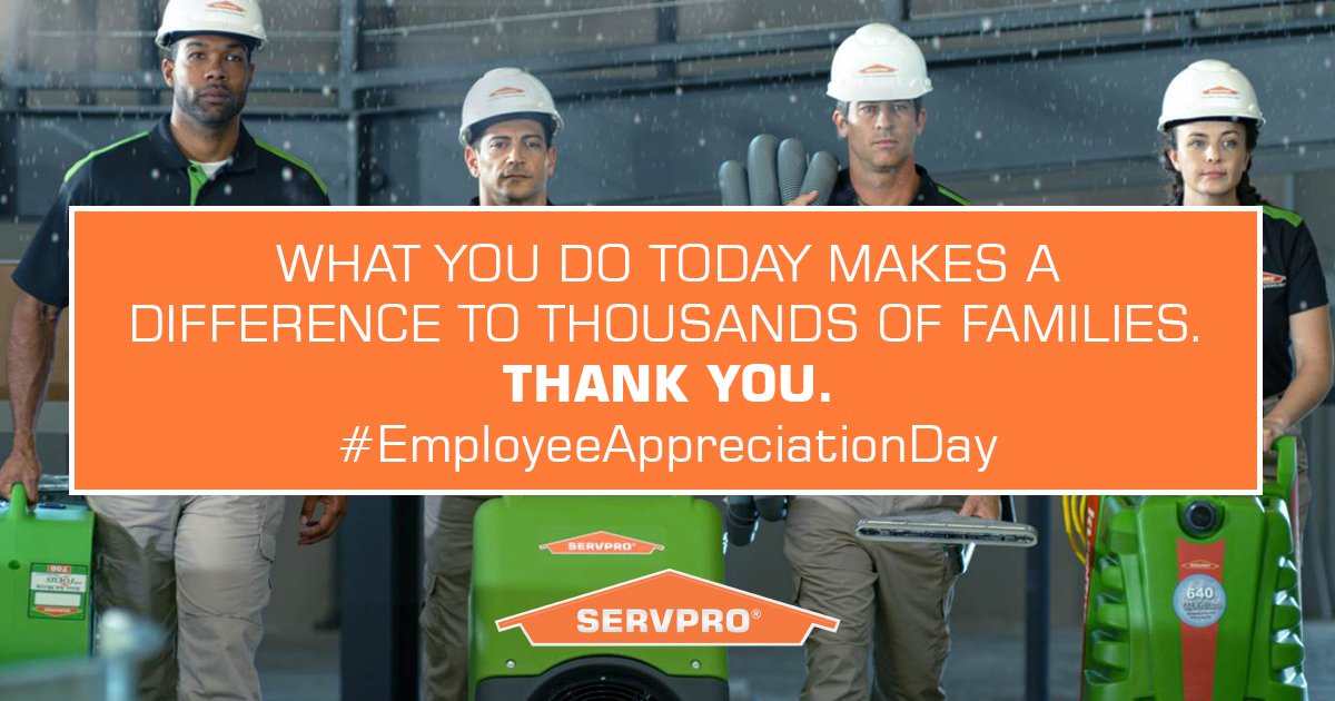 We're thankful for our employees and their dedication to making disastrous situations, "Like it never even happened."

#EmployeeAppreciationDay