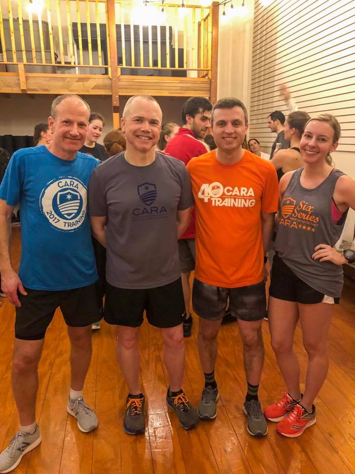 CARARuns's tweet photo. CARA team at @Chicago_Run’s #WinterRefuel last night! Some friendly competition with a treadmill relay is such a fun way to support the work Chicago Run is doing for Chicago’s youth. https://t.co/TfI7oGGd7Y