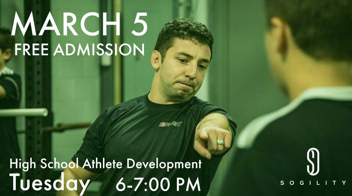 Have you met our <a href="/indyFAST/">IFAST</a> trainer Danny? If you haven't, you should. He's been working with the athletes at Sogility since we've opened. He cares about making you the best player you can be for the long haul. Come visit him on Tuesday from 6-7 pm at our FREE class!
