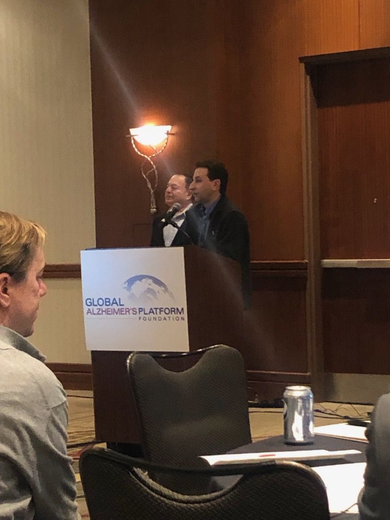 MemoryAndAging's tweet photo. Our team sharing strategies for engaging #clinicaltrials participants & program volunteers at the @GAP_Foundation's #GAPNET2019 conference.
So wonderful to exchange ideas w/others who share our mission to #ENDAlz through clinical studies and research! https://t.co/xwyqJfs0Yp