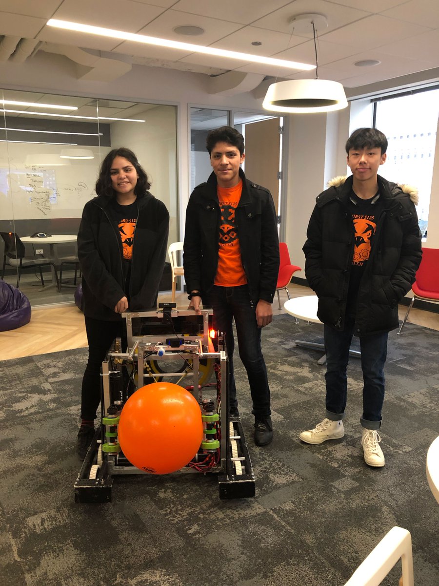 OneNorth's tweet photo. It was so fun to have @hoth5125 stop by today to show us what they've managed to build in 6 weeks (so impressive). We're wishing the team tons of luck at regionals this month! https://t.co/g82aPeyKb7