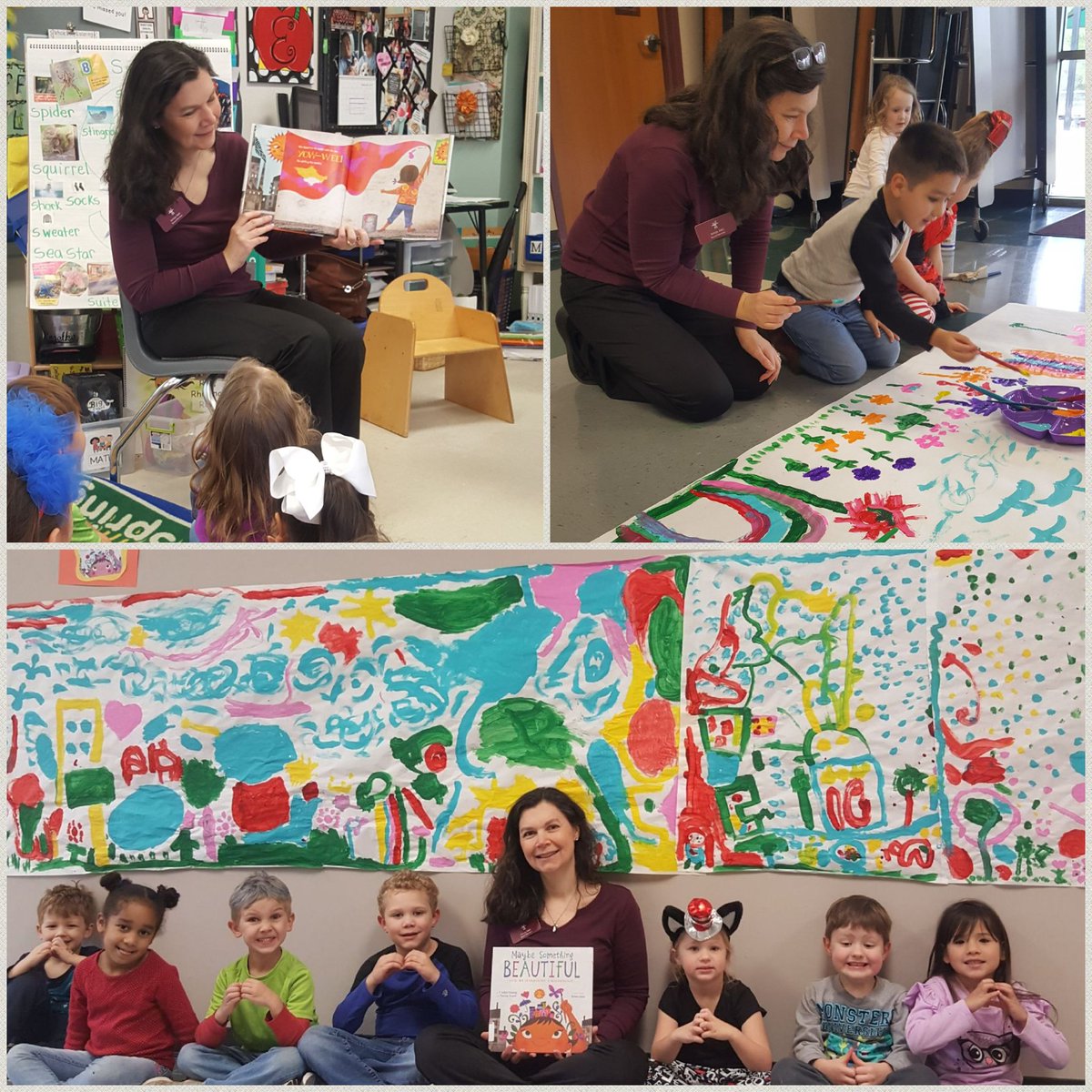 Pre-Scholars are so excited to share the "happy art" they created to bring joy to others. 
Thank you Mrs. Ebel for the inspiration.
#happyhearts
#nseempower
<a href="/ebel_sonja/">Sonja Ebel</a> 
<a href="/NicholsSawmill/">Nichols Sawmill Elementary</a>