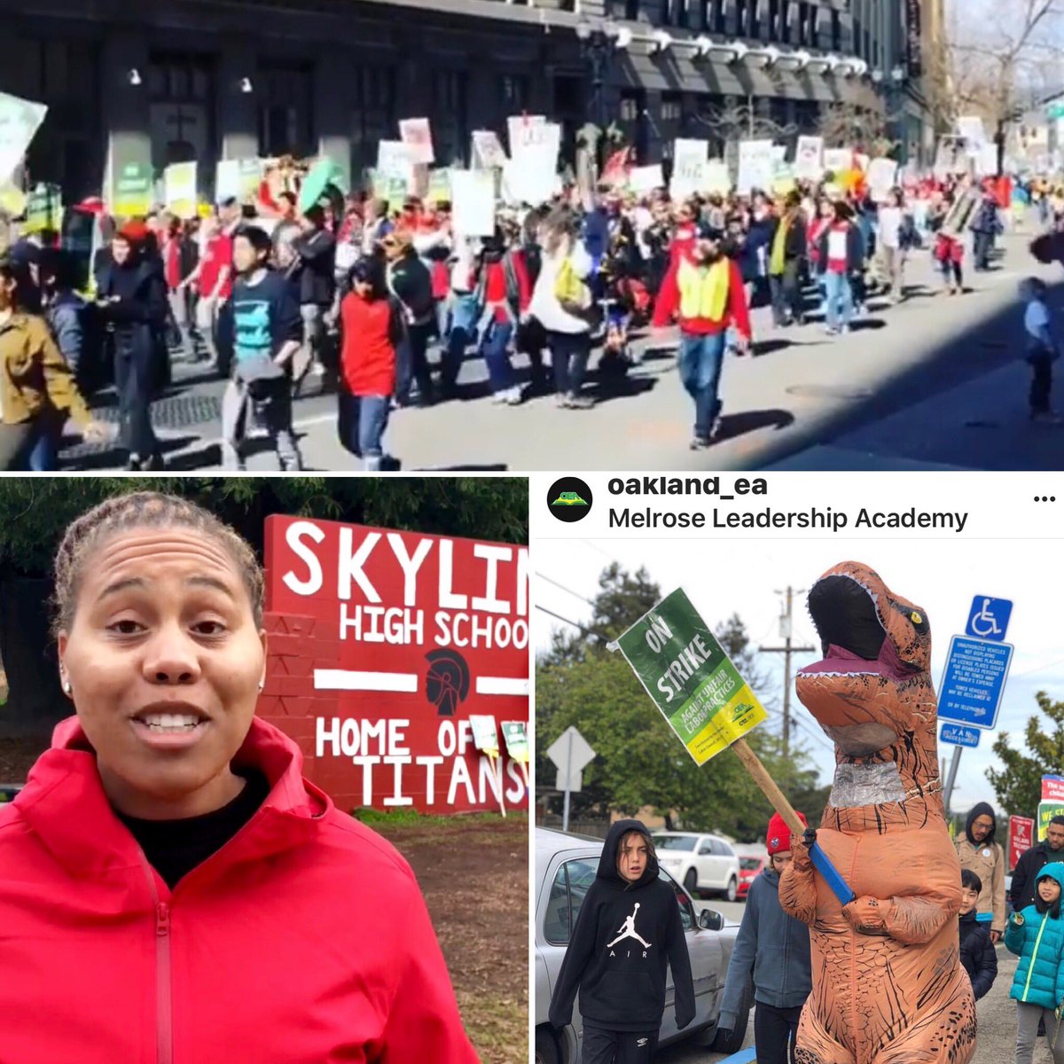 jeanquan's tweet photo. #Oakland #teachers already gathering 4 2pm #schoolboard mtg. On Day7 seems #oakland_ea #teachersstrike support has grown. > #teachers participating > Day1. Mediation by #AssemblymanBonta & #statesuperintendent #TonyThurmond continue at #statebuilding on ClaySt. #Unite4OaklandKids https://t.co/xYfZsp0QjY