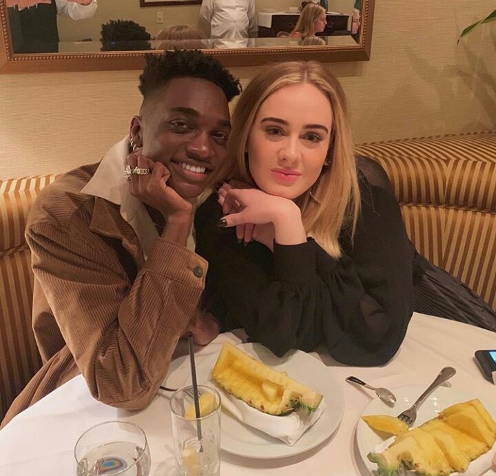 adeleforx's tweet image. Rickey Thompson shared at instagram account;
"Dinner last night with my favorite girl" OMG guys!