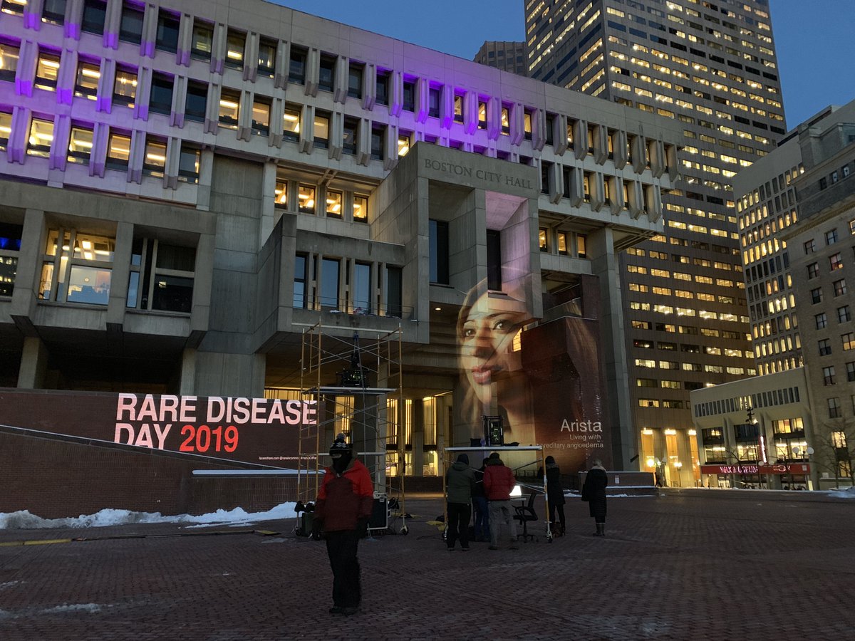 RareInCommon's tweet photo. Did you make it to Boston City Hall Plaza on Rare Disease Day? If you missed it, don’t worry. You can still meet these incredible people who face rare diseases every day. Read their stories on https://t.co/6ISP2zxEUJ. #FacesOfRare https://t.co/UTQbLYPnN0