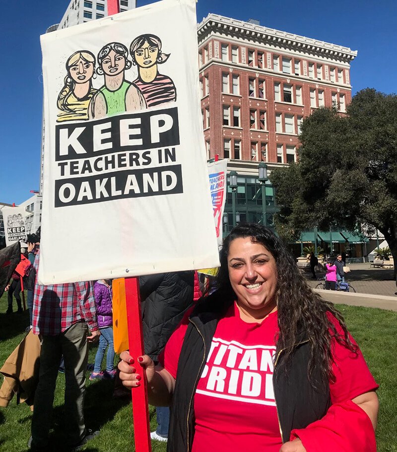 AFSCME's tweet image. AFSCME members in Northern California and teachers in Oakland are on the picket lines, fighting for respect and to be able to provide a better education for their students. afsc.me/2Hb1EvO #OUSDstrike #Unite4OaklandKids #WeAreOakland