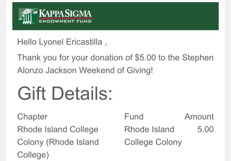 Let’s get this ball rolling fellas! <a href="/KappaSigmaRI/">Kappa Sigma RI</a> #SAJGiving