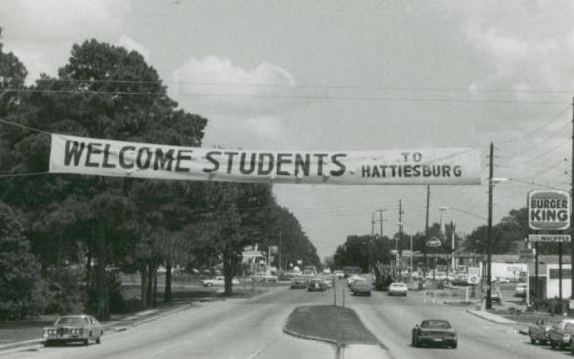 Southern Miss Rewind: The start of the fall semester in 1973

This banner was hung across Hardy Street to welcome students to Hattiesburg and the USM campus.
