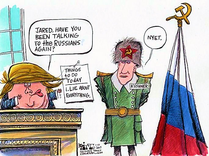 araviapa's tweet photo. #ComradTrump ignored the security risks in using his compromised son-in-law and ordered John Kelly to grant the security clearance in spite of (or maybe because)#JaredKushner had undisclosed #RussianContacts!
#FireKushner #JaredSecurityClearance #Trump #TrumpTreason https://t.co/mugwRXoIVu