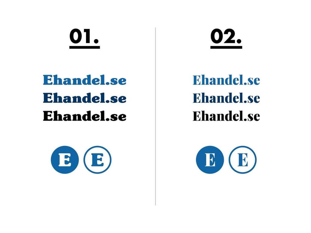 JAllhorn's tweet photo. Vi på @EhandelPunktSe är på gång med en uppdaterad grafisk profil och vill gärna ha er feedback. Vilken variant föredrar du? Kommentera gärna! #ehandel #logotype #grafiskdesign https://t.co/zrTUsi7Qn1