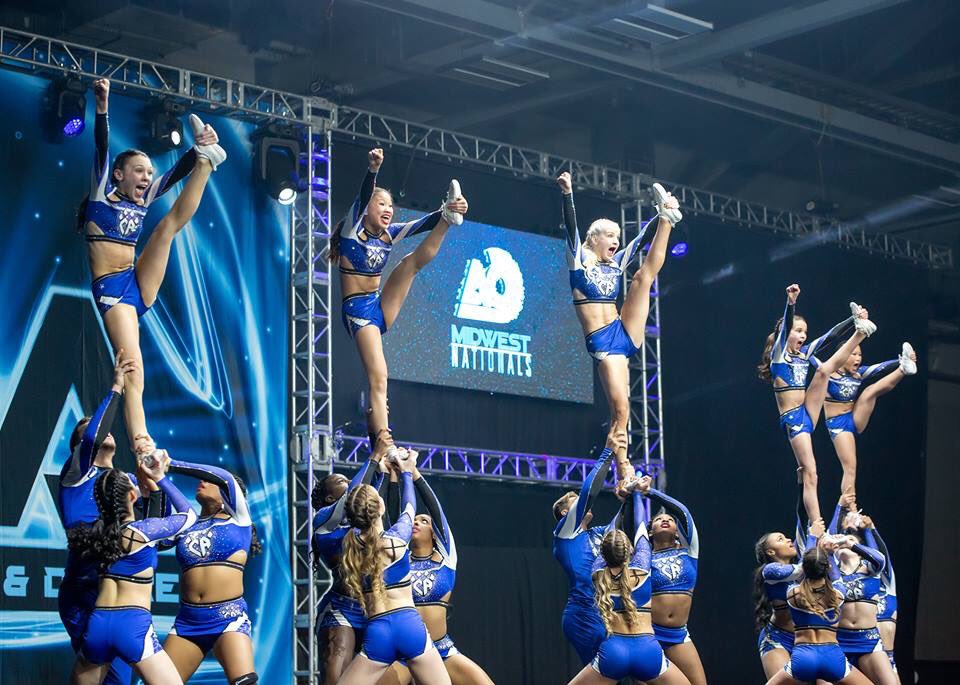 So excited to be competing with my @CA_ZeusCats in the arena tomorrow! Come cheer us on at 3:30! 💙 #striketwice @NCAupdates @CA_ColumbusOH